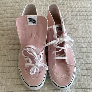 Vans Sk8-Hi Pink Canvas High Top Sneaker